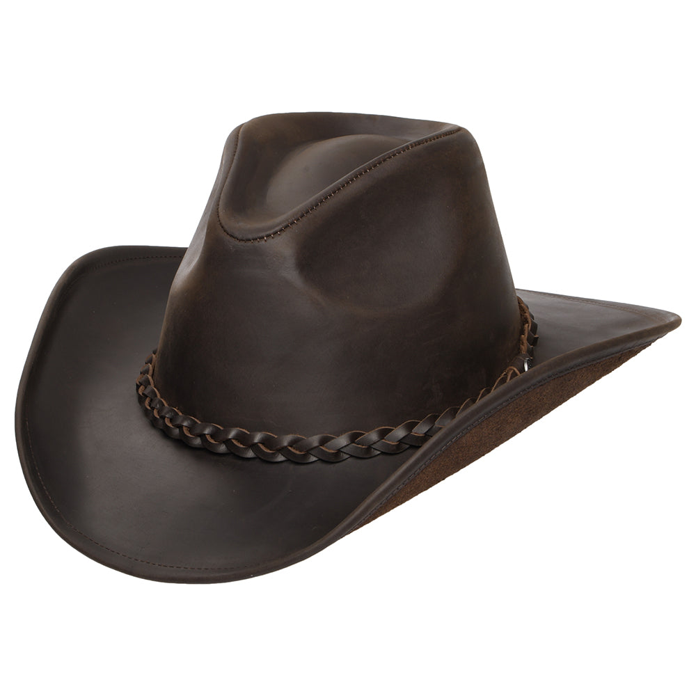 Brown Wool Felt English Bowler Hat