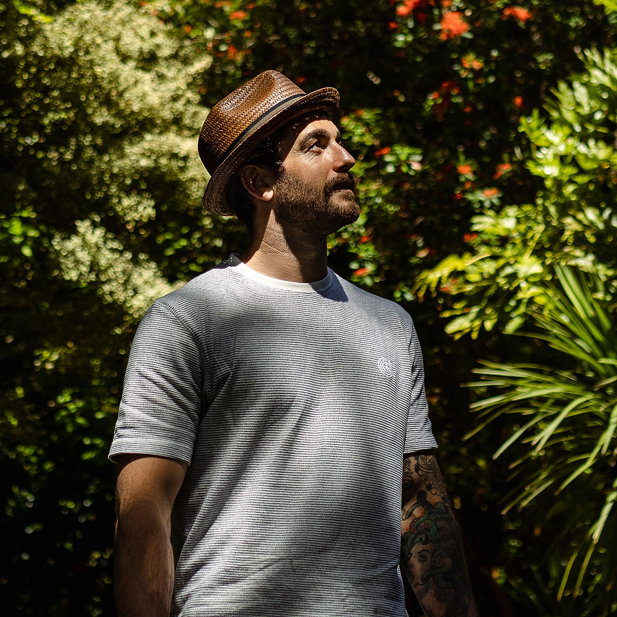 Brown Straw Trilby Hat - Image 4