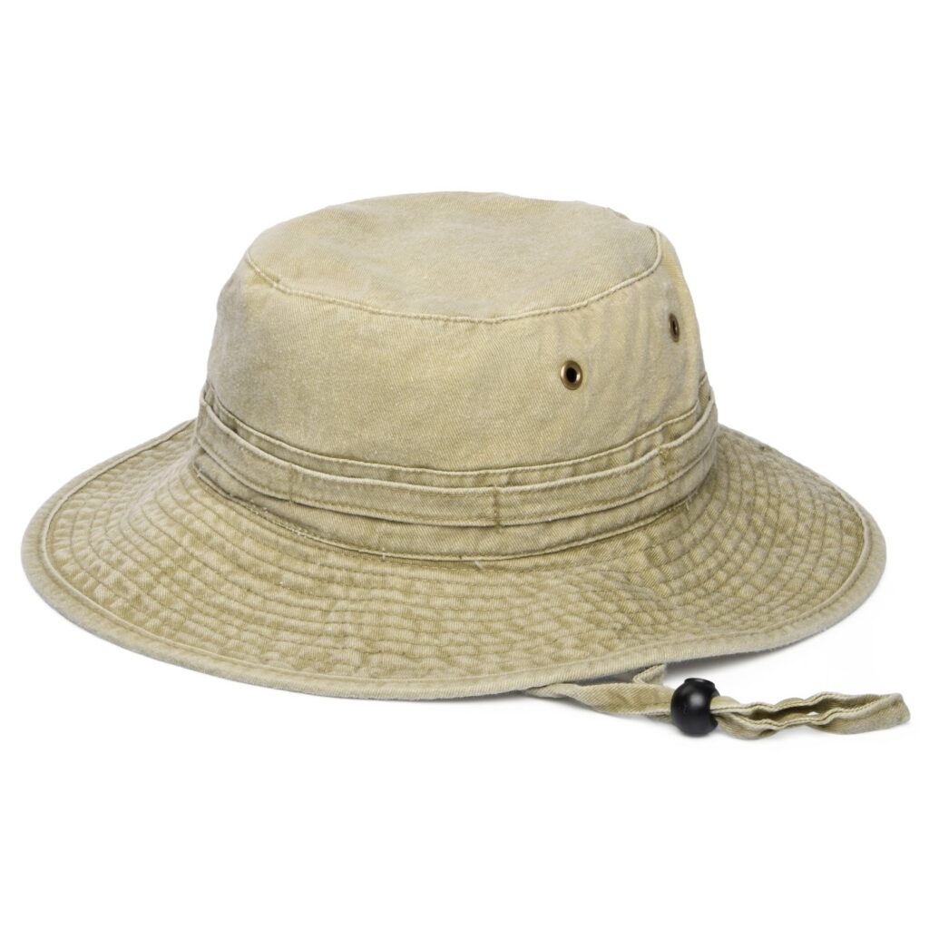 Khaki Packable Cotton Boonie Hat