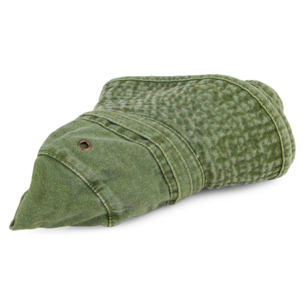 Olive Packable Cotton Boonie Hat - Image 2