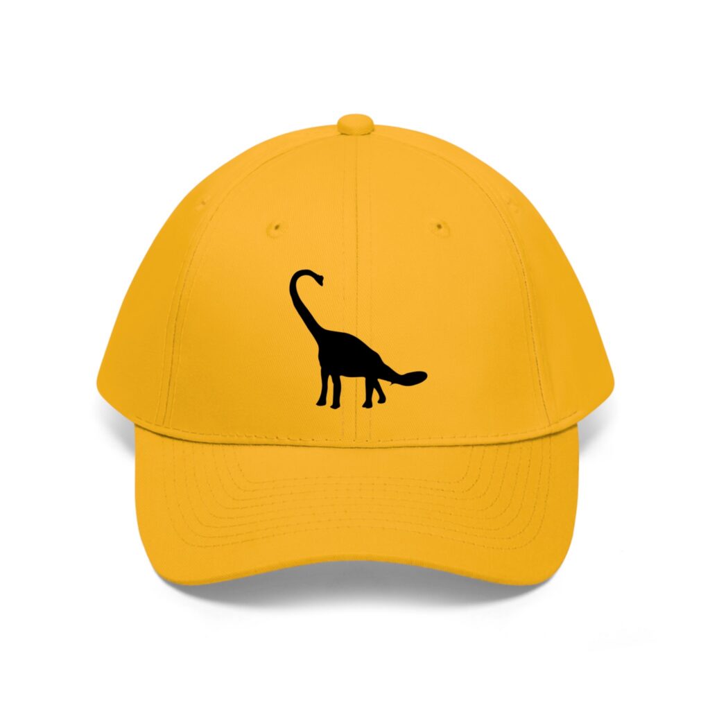 Brachiosaurus Unisex Twill Hat | Paleontologist Gift for Dinosaur Lovers