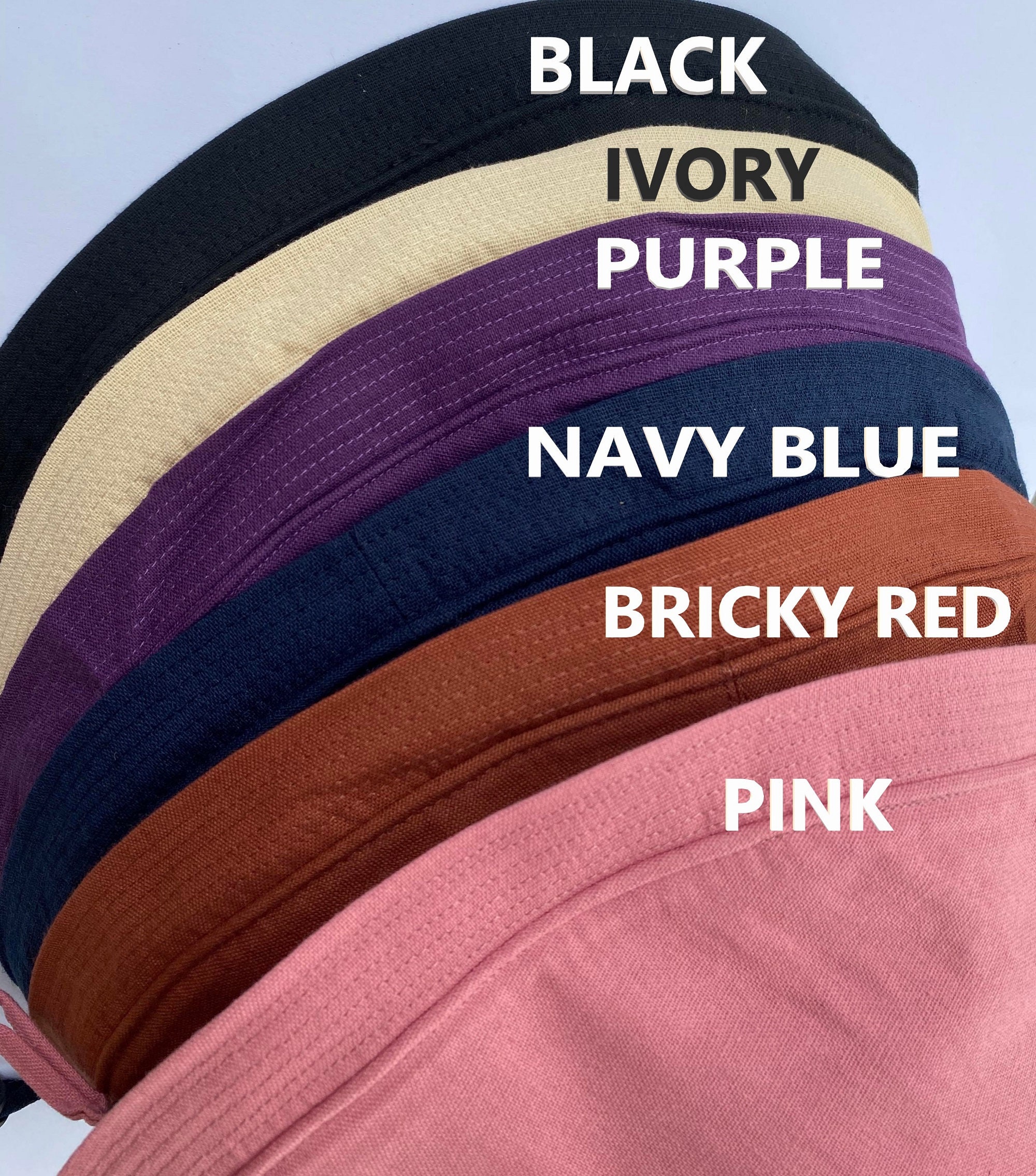 Summer Hats Women, Sun Hat Wide Brim, Wide Brimmed Sunhat, Beach Hat, 100% Cotton Sun Hat, Resort Packable Vacation Hat, Gift for Her Purple - Image 9