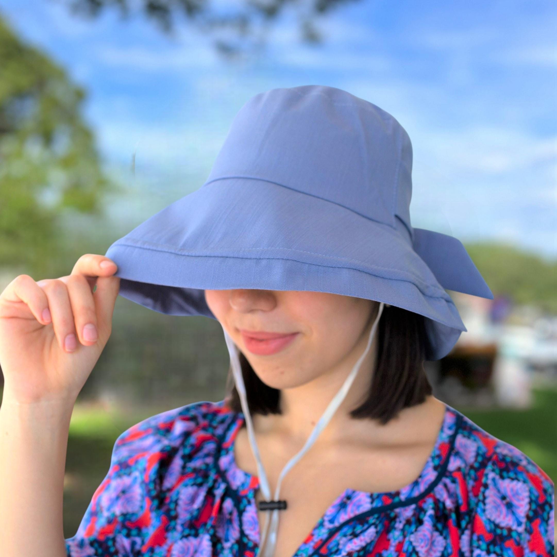 Ladies UV Protection Sunhat, Packable Sun Hat for Women, Wide Brim Summer Garden Shade Bucket Hat - Image 8