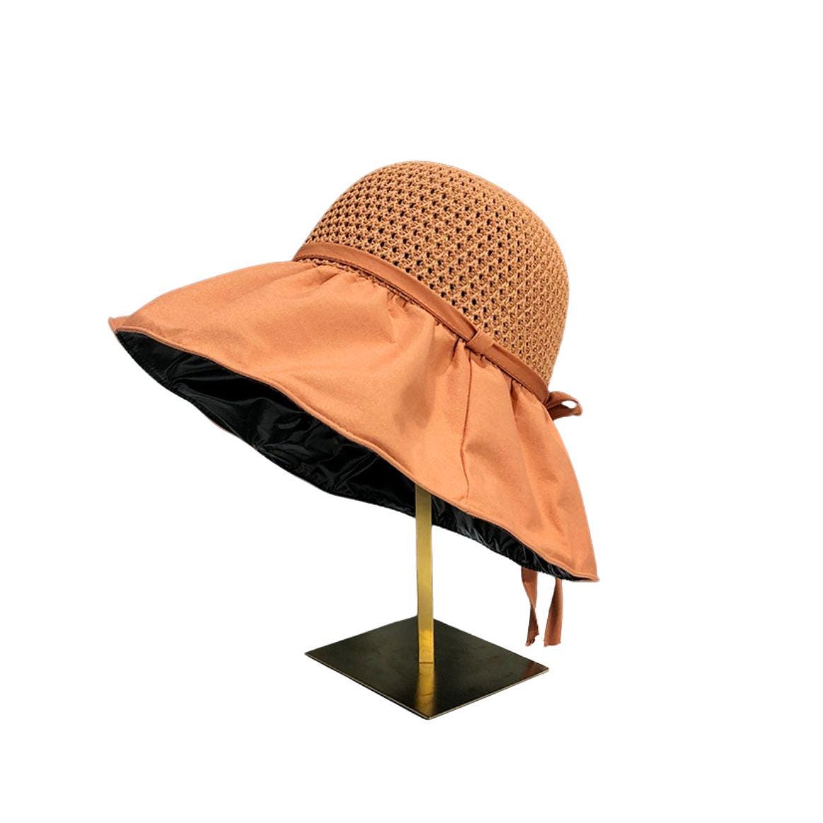 Women's Large Wide Brim Summer Sun Hat Beach Hat - Image 5