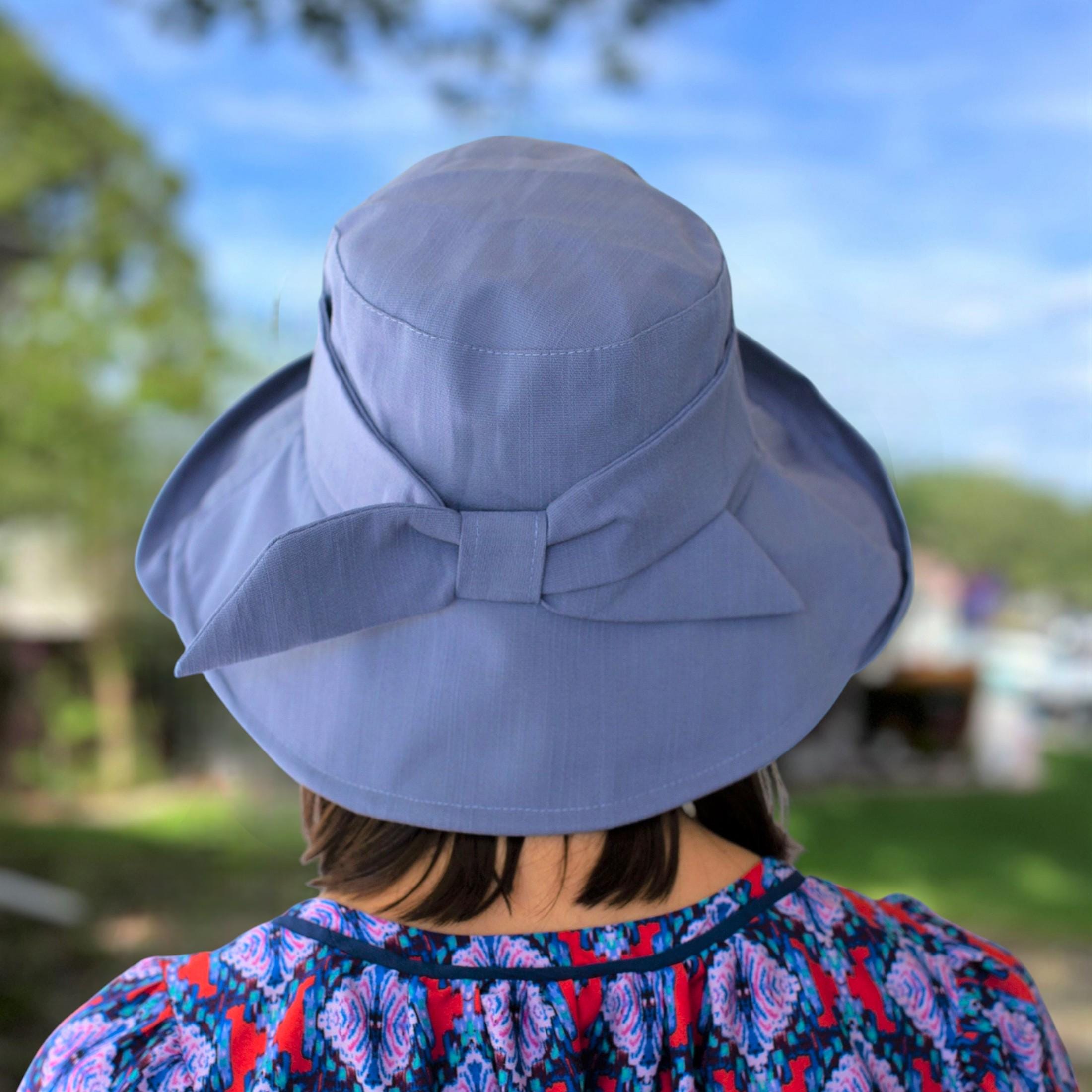 Ladies UV Protection Sunhat, Packable Sun Hat for Women, Wide Brim Summer Garden Shade Bucket Hat - Image 9