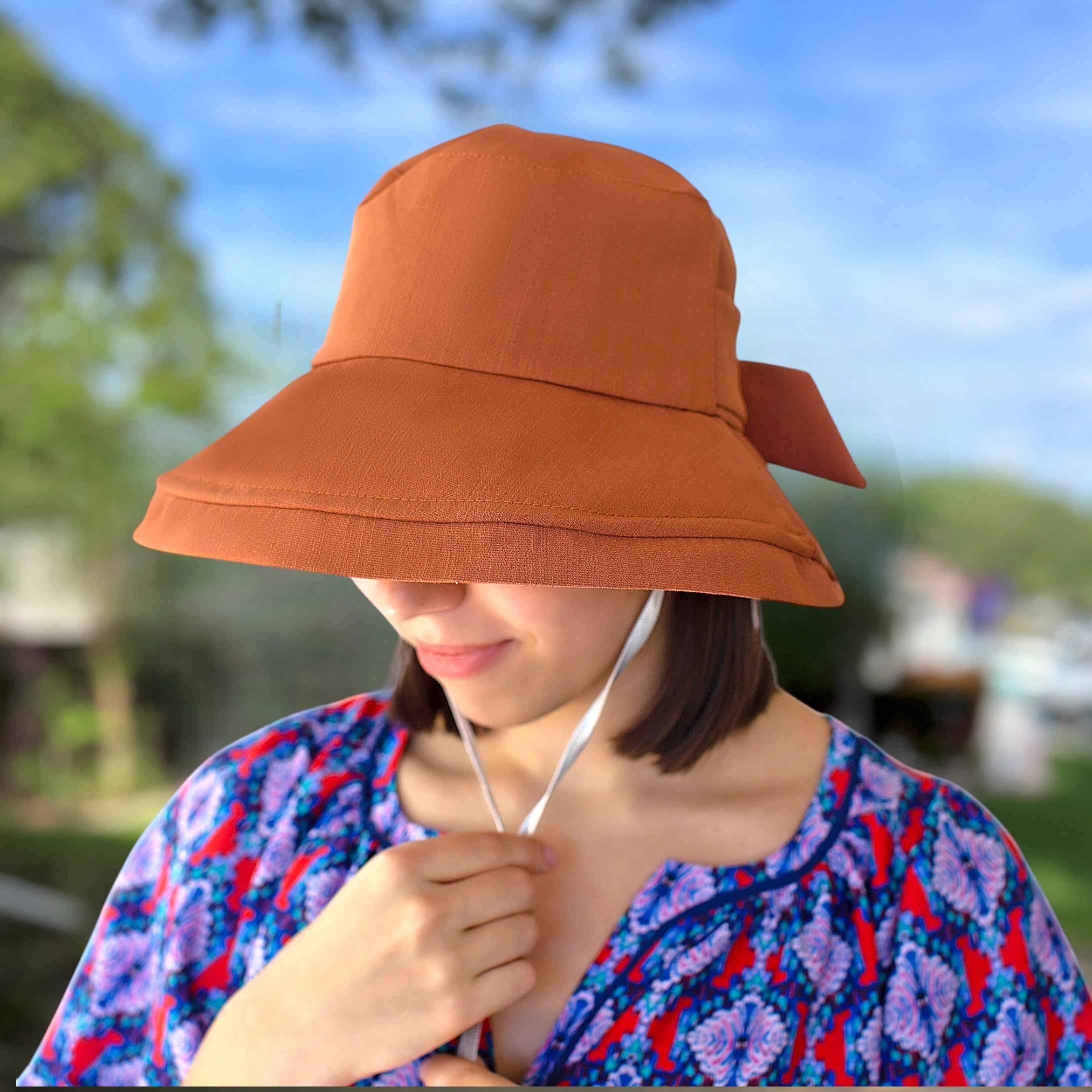 Ladies UV Protection Sunhat, Packable Sun Hat for Women, Wide Brim Summer Garden Shade Bucket Hat - Image 6