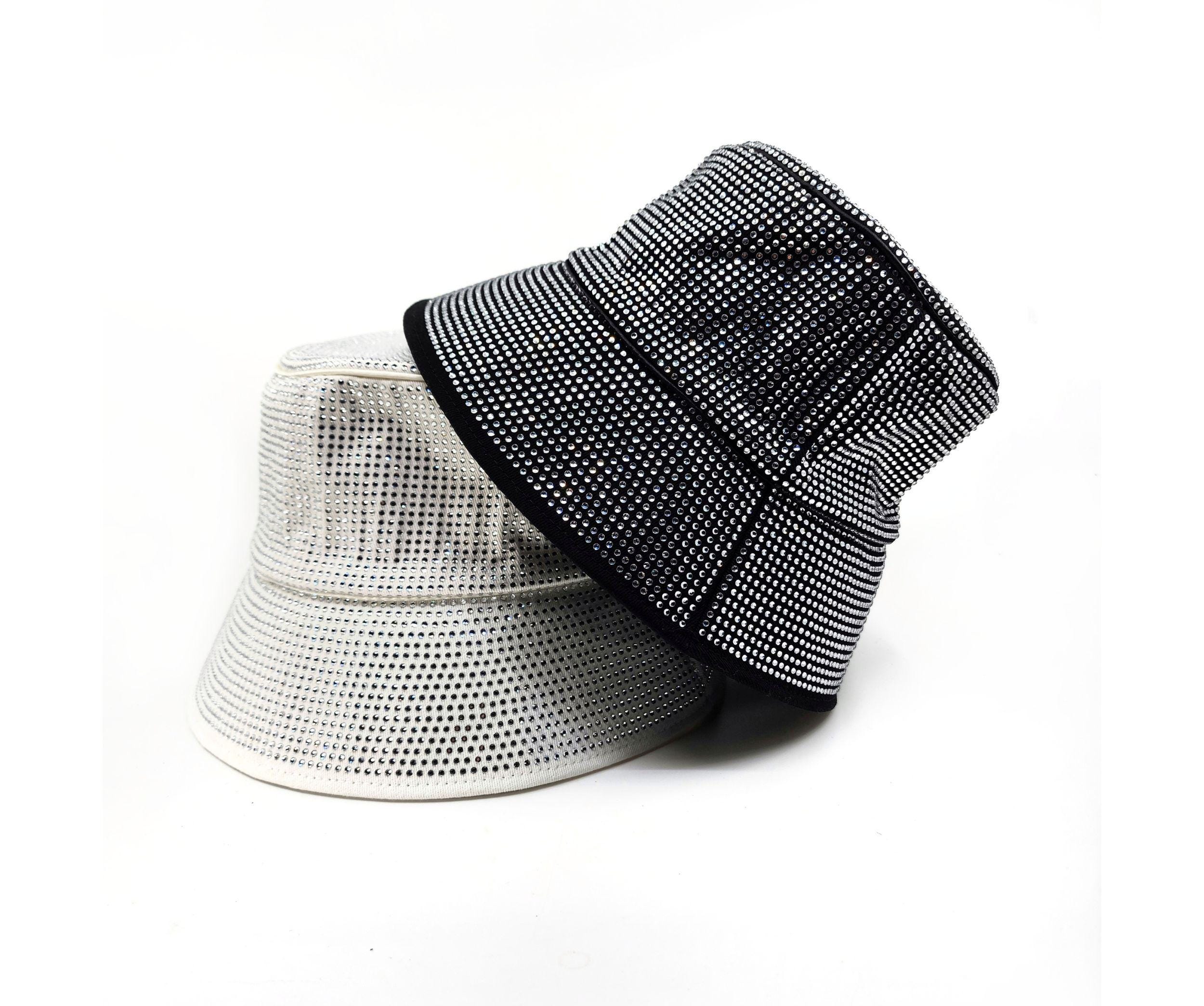 Glamorous Sparkle Rhinestone Detail Bucket Hat