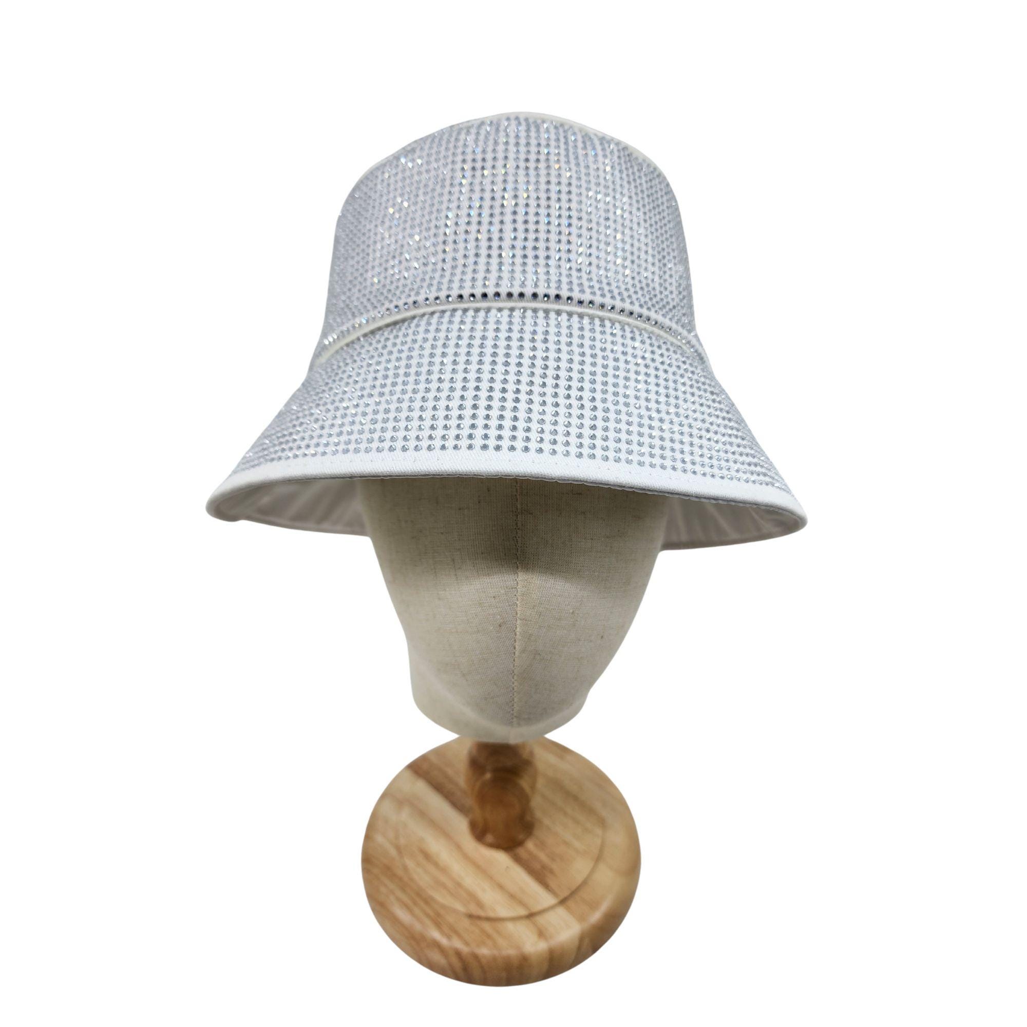 Glamorous Sparkle Rhinestone Detail Bucket Hat - Image 4