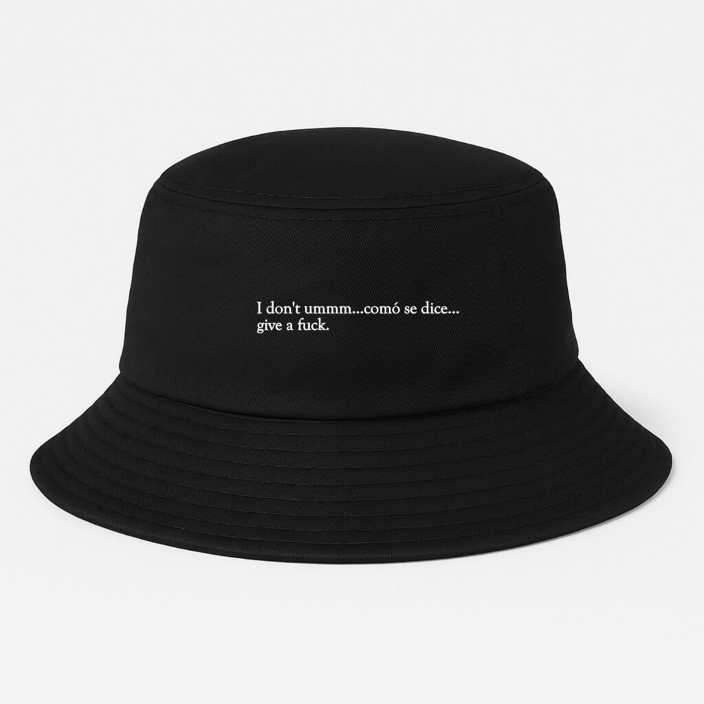 Bucket Hat, Como Se Dice , 100% Cotton Lightweight Printed Summer Hat