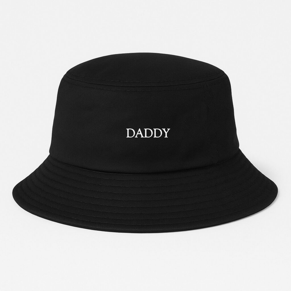 Bucket Hat, Daddy, 100% Cotton Lightweight Printed Summer Hat