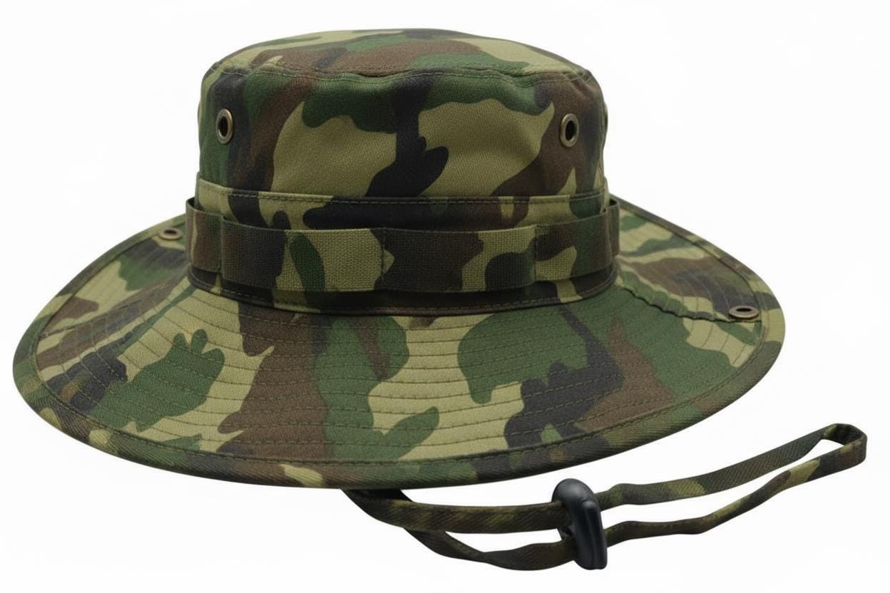 Cotton Boonie Hat - Adjustable UPF 50+ Outdoor Sun Protection - Embroidery Ready - Image 6