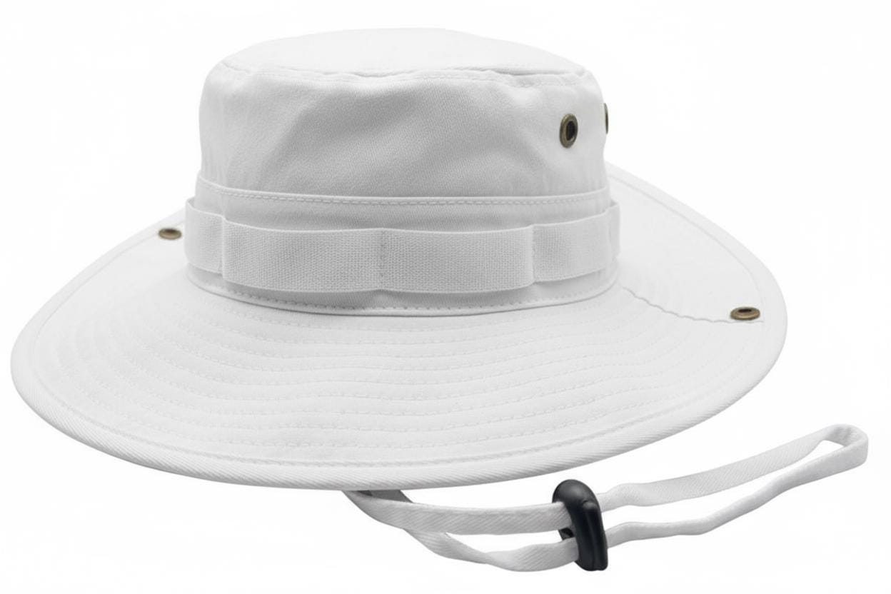 Cotton Boonie Hat - Adjustable UPF 50+ Outdoor Sun Protection - Embroidery Ready - Image 8
