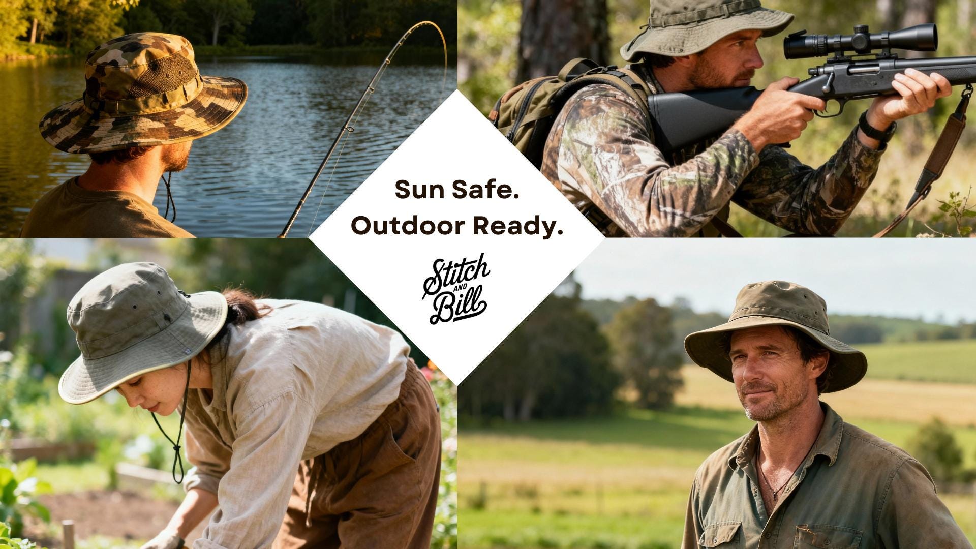 Cotton Boonie Hat - Adjustable UPF 50+ Outdoor Sun Protection - Embroidery Ready - Image 14