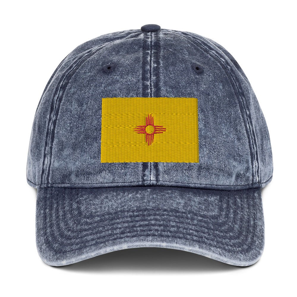 New Mexico Flag Vintage Cotton Twill Cap
