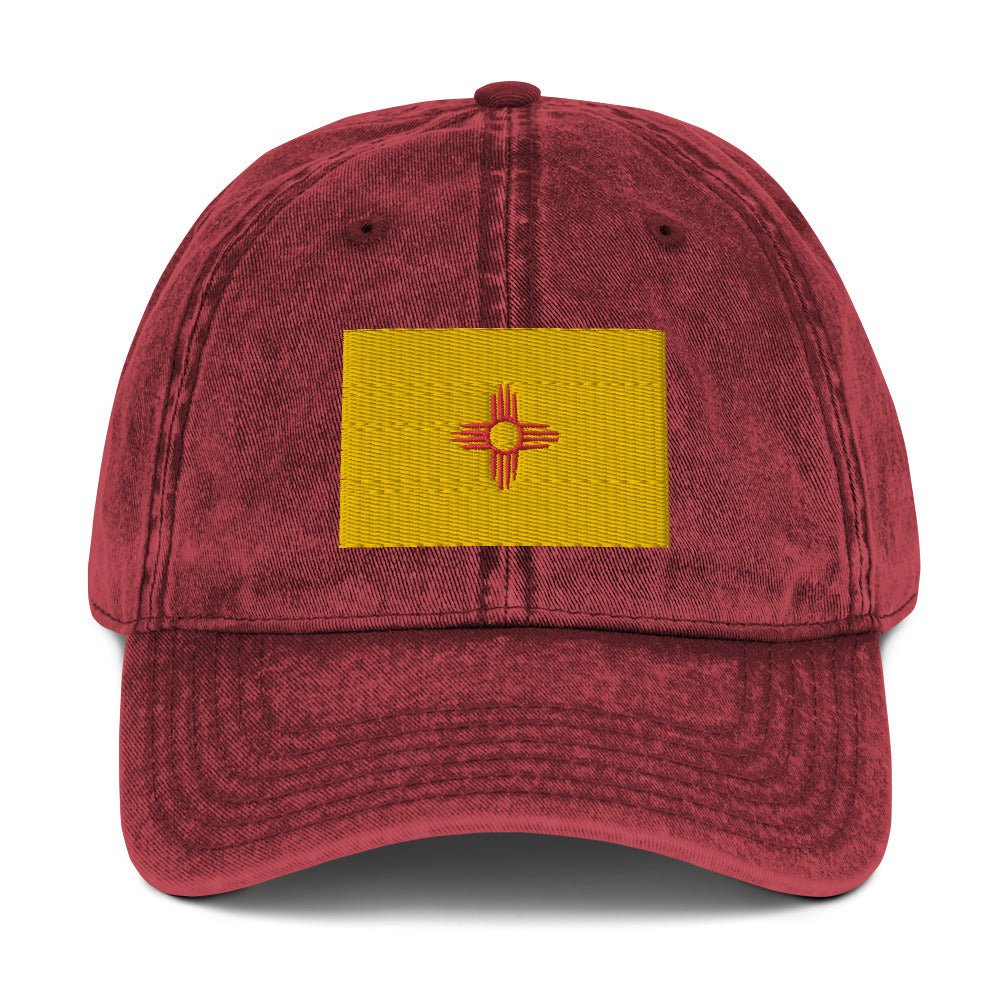 New Mexico Flag Vintage Cotton Twill Cap