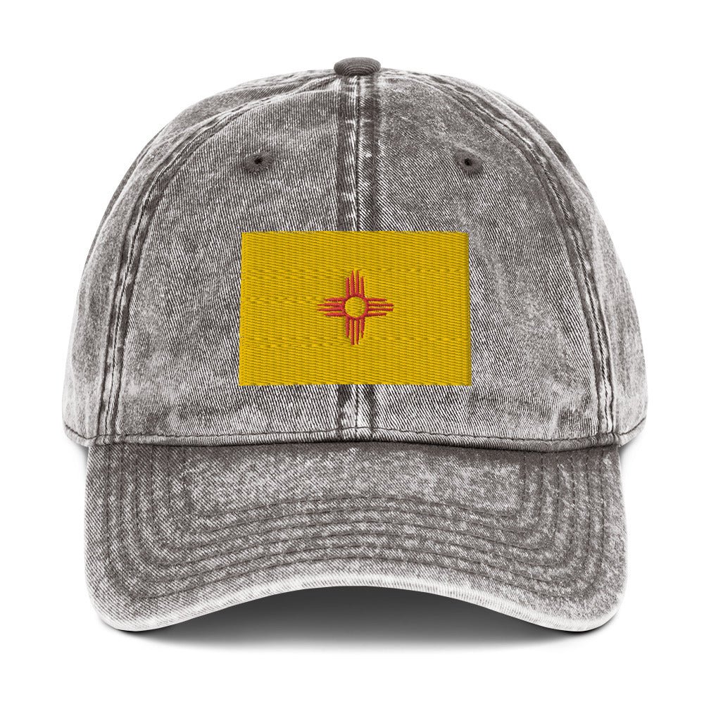New Mexico Flag Vintage Cotton Twill Cap