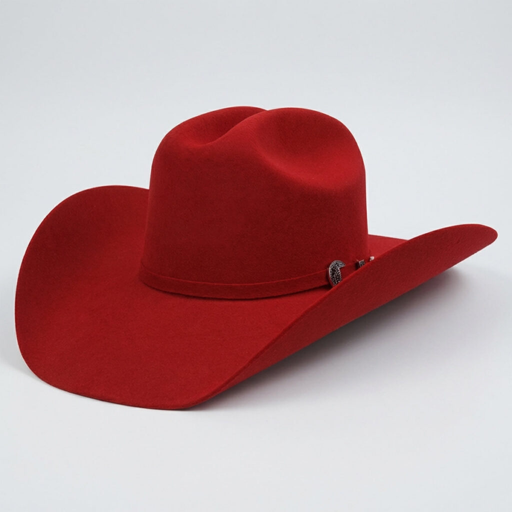 Tombstone Roper Red Felt Cowboy Hat