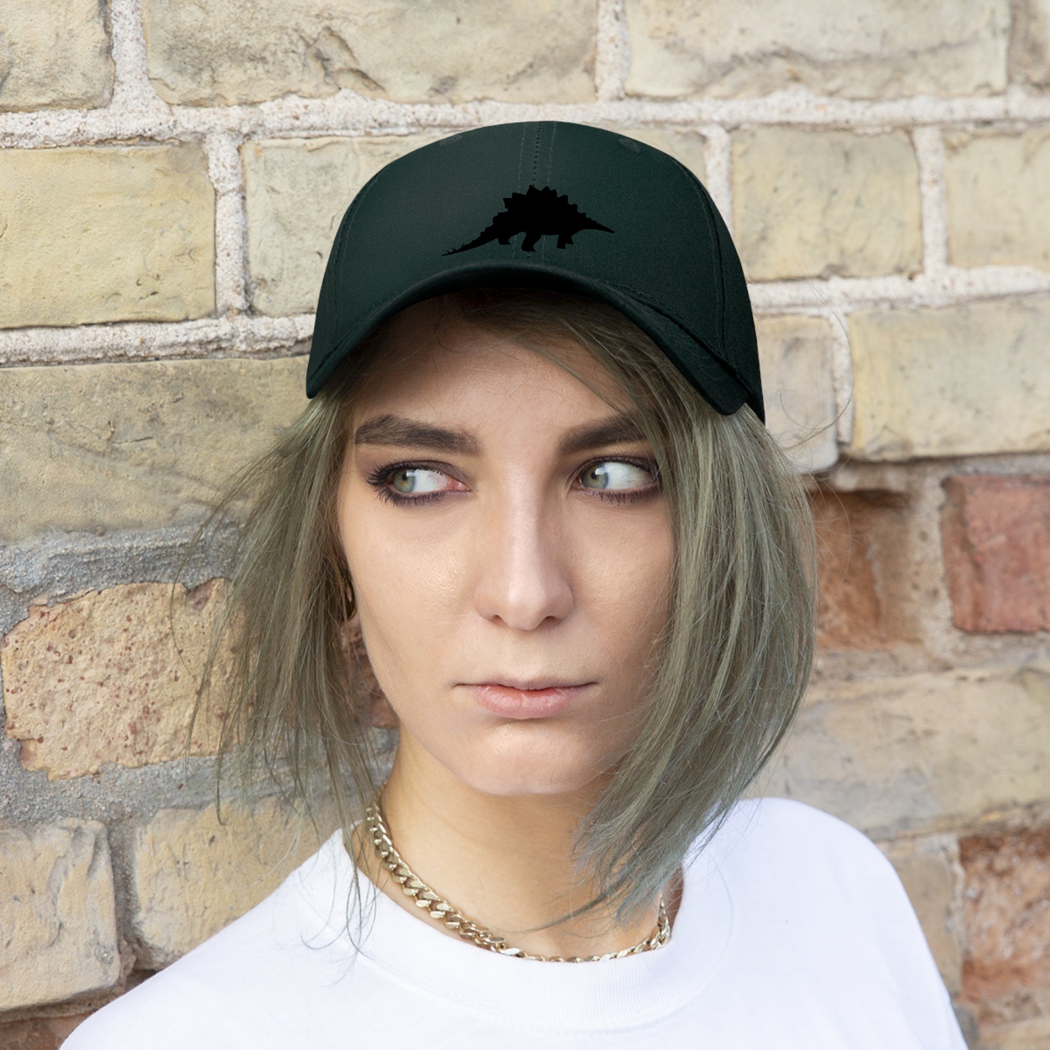 Stegosaurus Twill Hat | Paleontologist Gift for Dinosaur Lovers