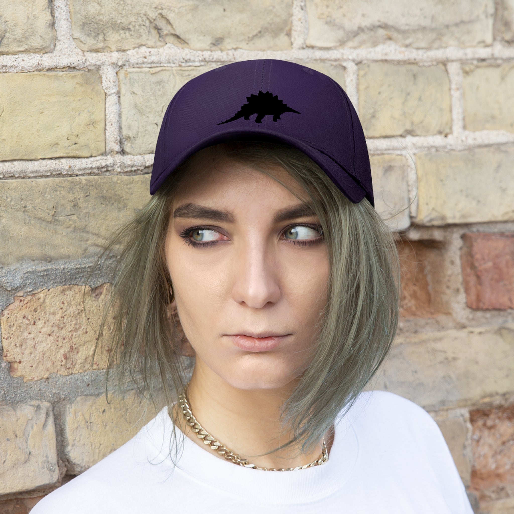 Stegosaurus Twill Hat | Paleontologist Gift for Dinosaur Lovers